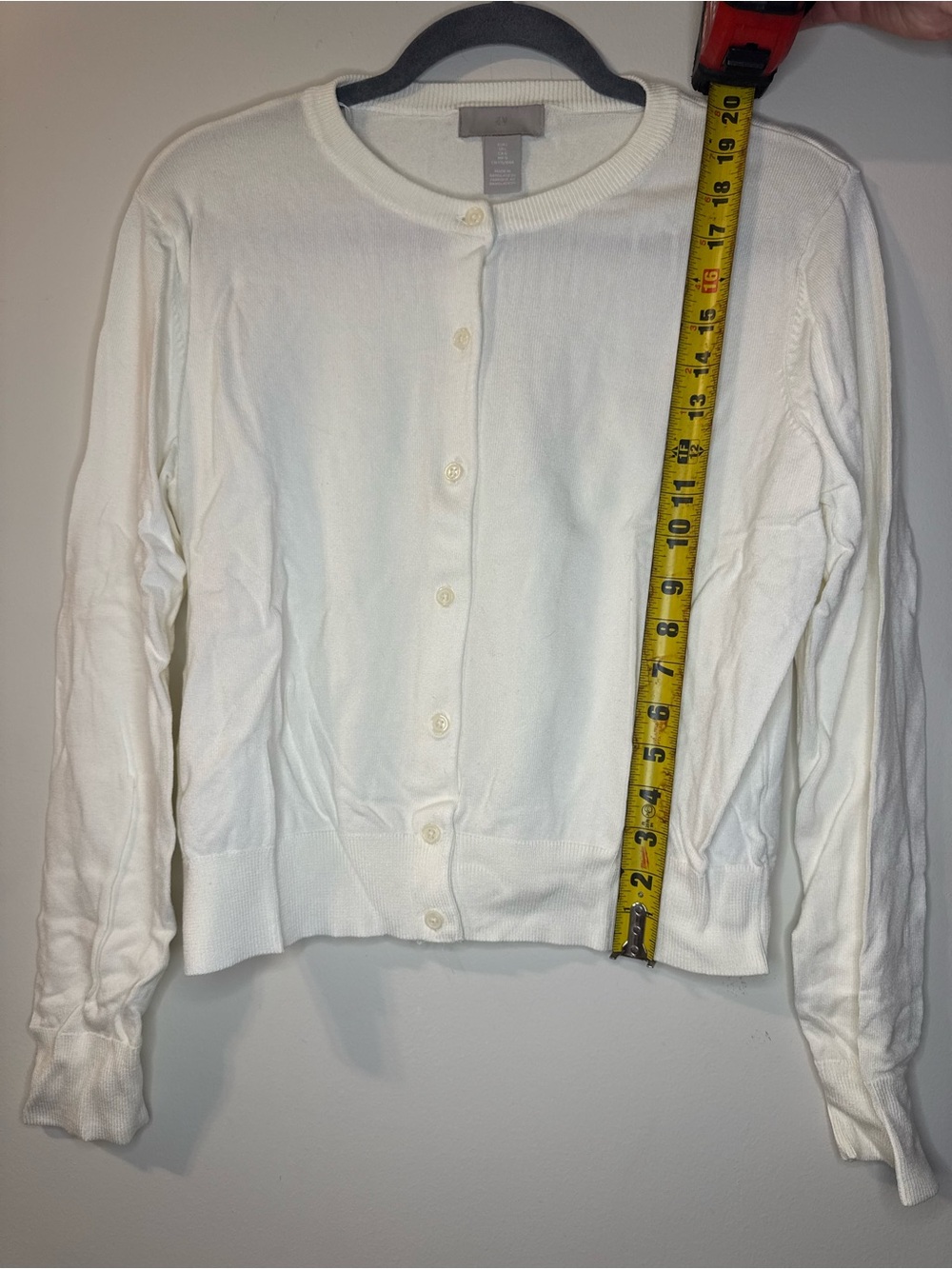 H&M Cream Button-Front Women's Cardigan